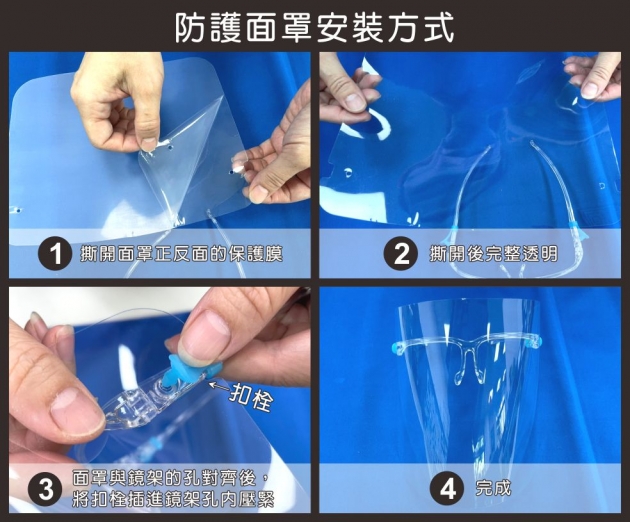 鏡架式防護面罩 2